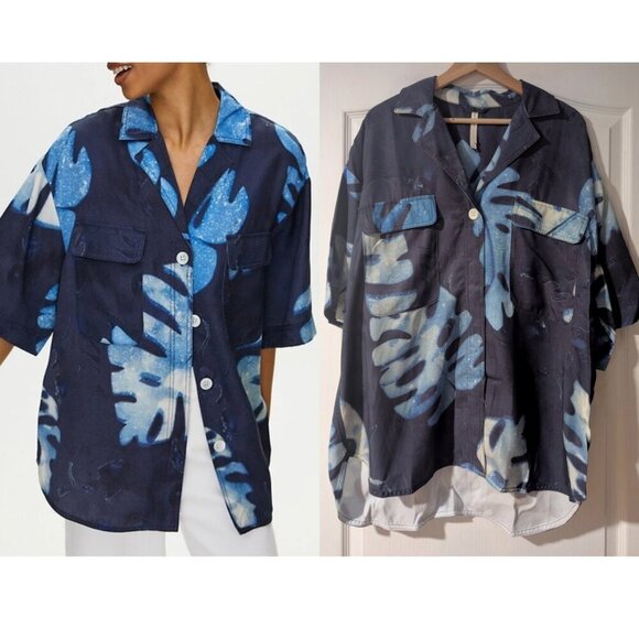 Aritzia The Group Babaton | Calipso Tropical Print Top - Picture 1 of 14